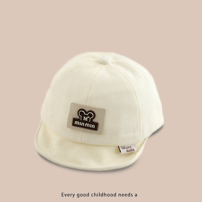 Sombreros para bebés primavera y otoño delgados, gorras de lengua super lindas para niños y niñas, gorras de béisbol de protección solar con bordes suaves