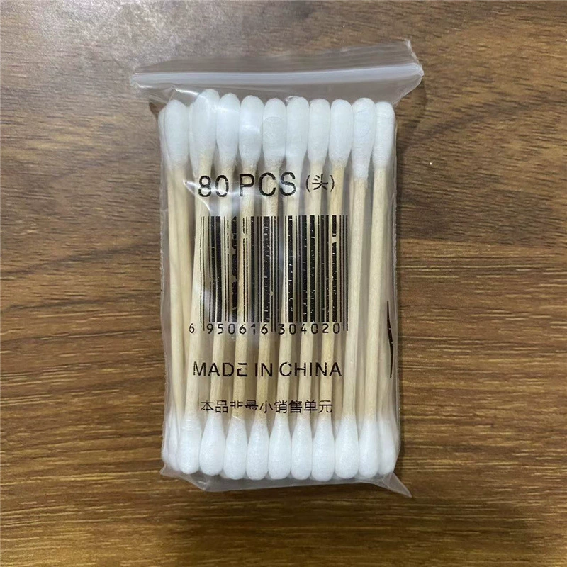 40 шт. Деревянная палочка ватный тампон для уборки на открытом воздухе аварийный ватный тампон аптечка аксессуары ватный тампон длина 7 см