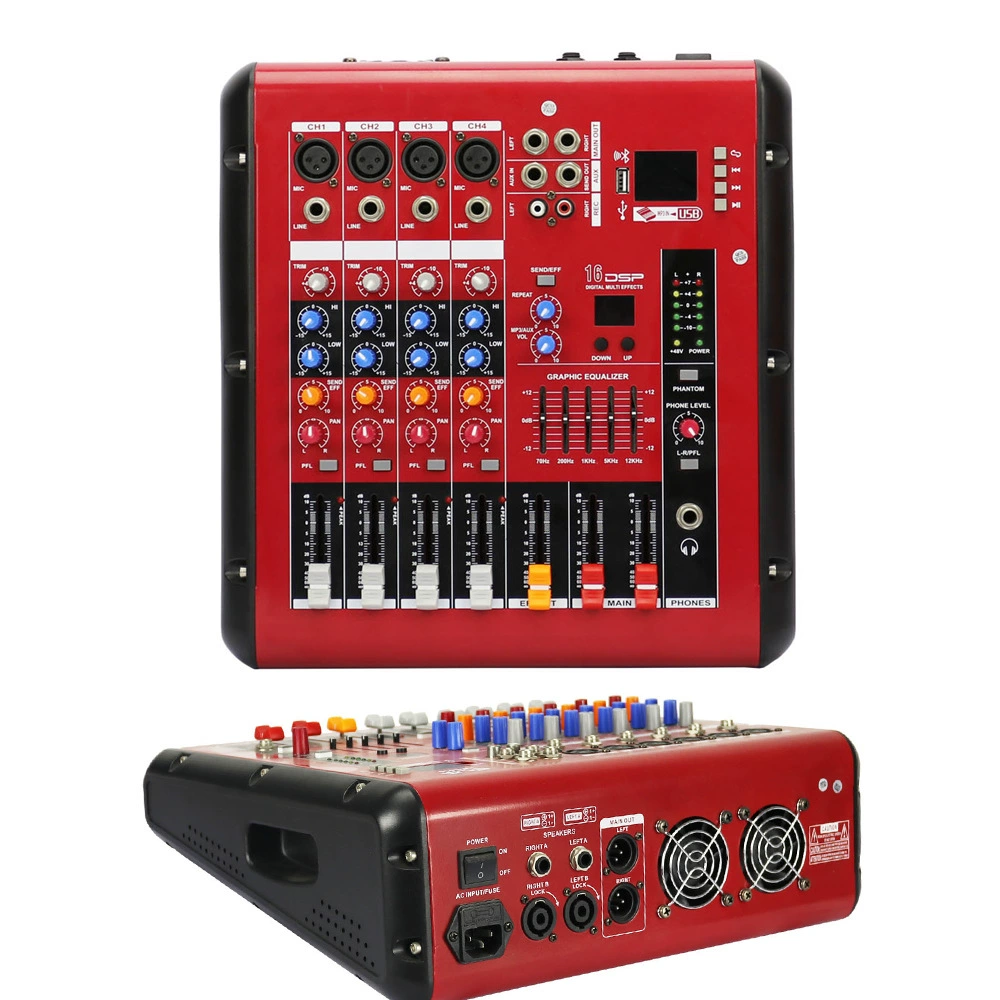 4 Road, 6 Road, 8 Road, небольшая производительность усилителя мощности, микшинг, сцена, свадебное представление с Bluetooth dsp профессиональный эффект