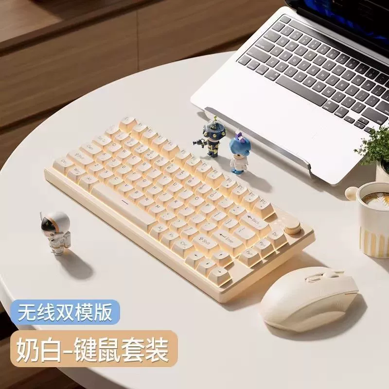 Механическая 75% игровая клавиатура, RGB-подсветка, мультимедийная ручка, тихие клавиши