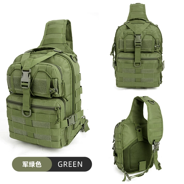Green trend bag strap one shoulder, chest bag