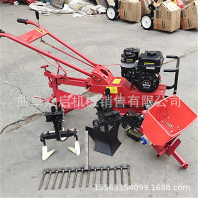 独轮小型链轨履带微耕机 开沟耕地除草追肥翻土机农用山地犁地机
