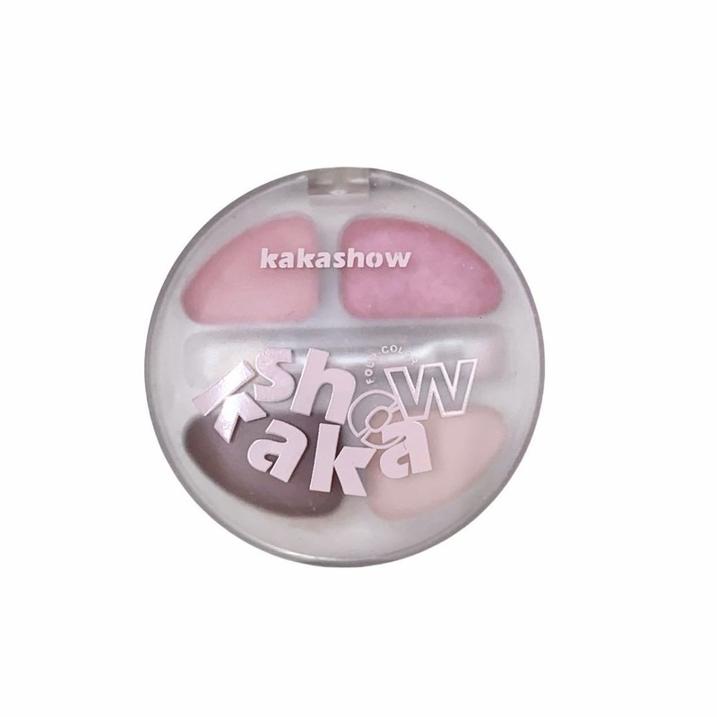 kakashow スマートな 4 色のアイシルク パレット、繊細で自然にフィットし、メイクを落としにくい、長持ちするアイシャドウ アイシルク パレット|undefined