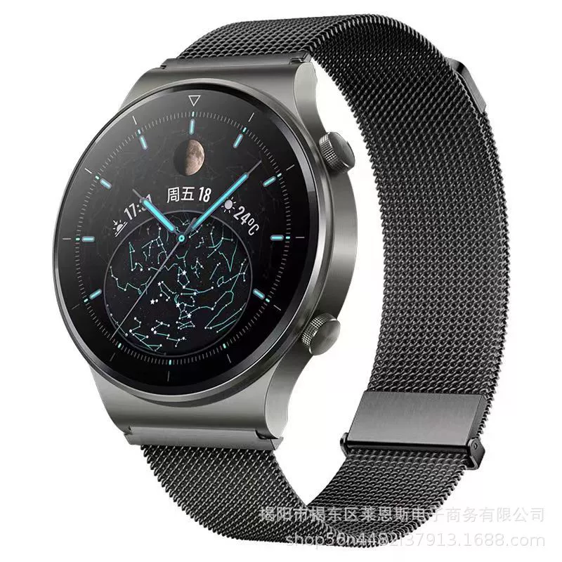 Подходит для Huawei GT/GT4, новый миланский ремешок с двойным магнитным креплением, совместим с Apple Watch S7 и Samsung