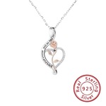 纯银s925锁骨链玫瑰花项链女时尚简约轻奢跨境饰品厂家批发配饰