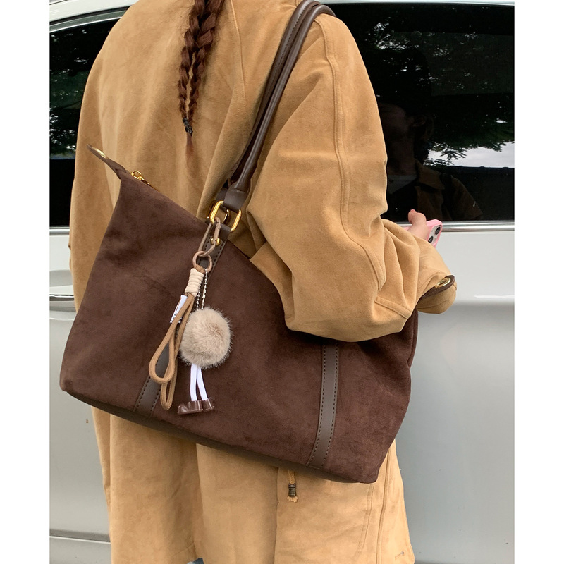 秋冬复古大容量包包女式手提包2025新款通勤单肩包小众百搭托特包|undefined