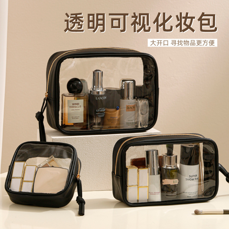 Toiletries Bag Travel Portable Transparent Portable Cosmetics Cosmetics Bag Large Capacity Pvc Visual Waterproof Cosmetic Bag Toiletries Bag Travel Portable Transparent Portable Cosmetics Cosmetics Bag Large Capacity Pvc Visual Waterproof Cosmetic Bag