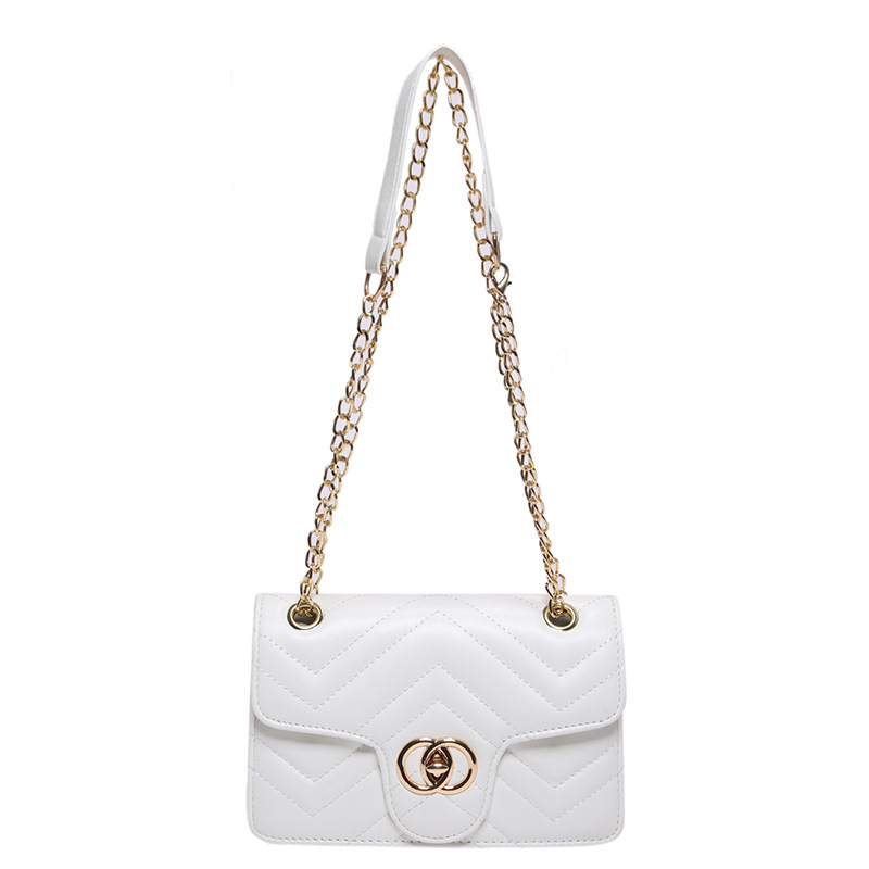 Bolsos de estilo extranjero para mujeres 2024 nuevo estilo bolso de cadena bordado bolso de estilo minimalista bolso de hombro bolso de moda