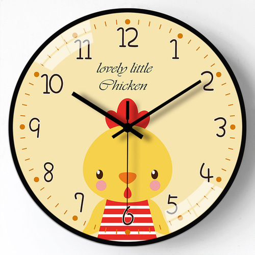8-inch 20cm Wall Clock for Living Room, Modern Minimalist Early Education Learning Clock for Home, Bedroom Cartoon Clock