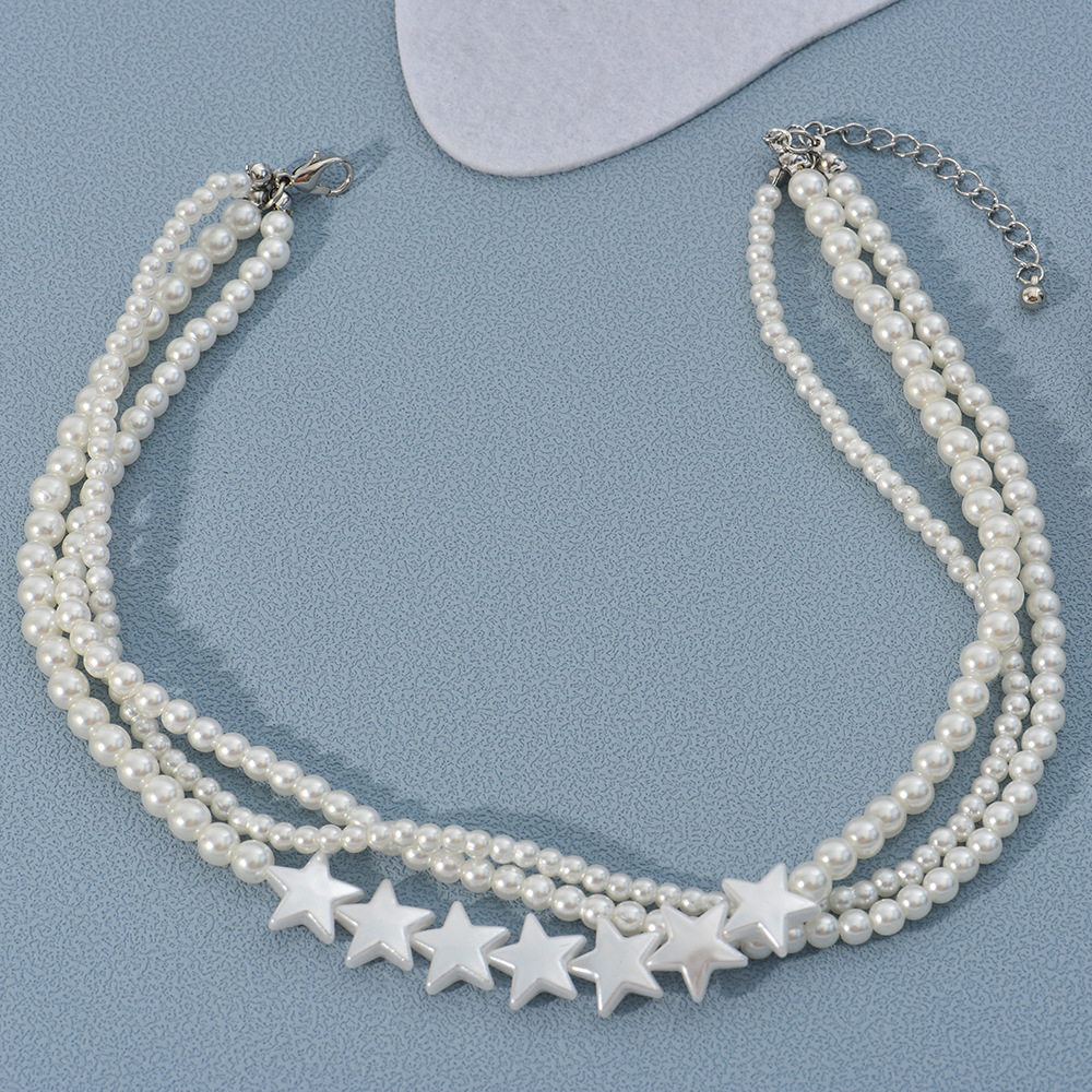 Fashion Geometric Alloy Beaded Womenu0027S Layered Necklaces 1 Piece