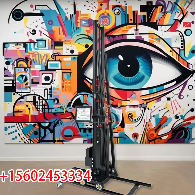 家装墙体彩绘机 彩色喷绘墙面3D家装彩喷节能环保打印机机器设备