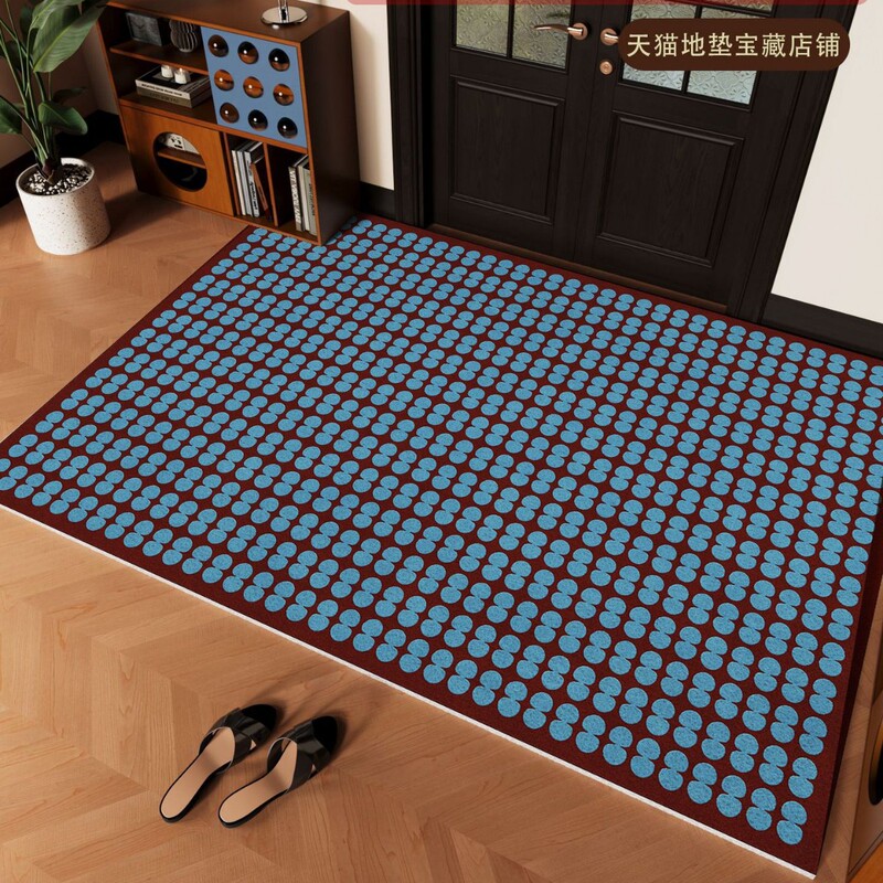 Retro Entrance Door Mat, Non-Slip Wire Loop Mat, Dirt-Scraping, Dirt-Resistant Foot Mat, Bauhaus Door Mat, One-Piece Dropshipping