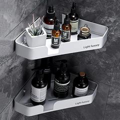 Shelf Bathroom Rack Triangle Toilet Wall Mount Without Drilling Wall-hung Toilet Handwashing Platform Shower Room Wall Storage Rack