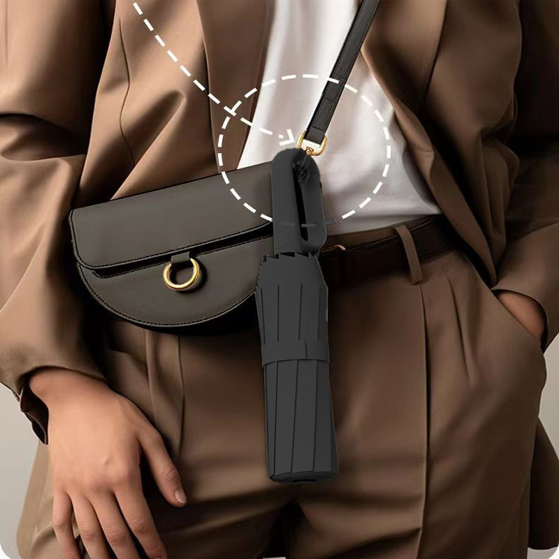 Gancho plegable de paraguas para estudiantes de protección solar ultravioleta automática reforzada para dos personas sol y lluvia doble selección estricta del mismo modelo