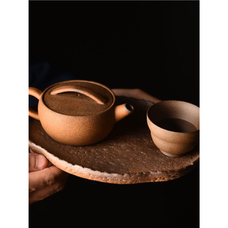 Original Mineral Teapot Can Grow Colorful Thick Pottery Old Rock Mud Mini Han Tile Pot Breathable Chinese Kung Fu Tea Original Mineral Teapot Can Grow Colorful Thick Pottery Old Rock Mud Mini Han Tile Pot Breathable Chinese Kung Fu Tea