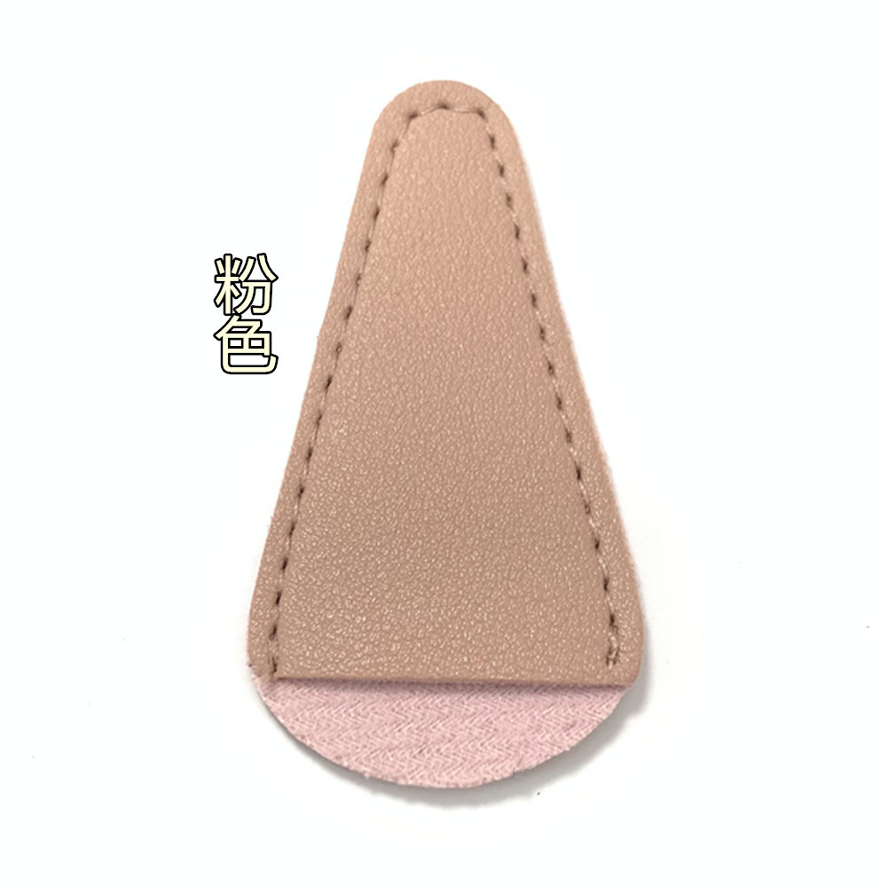 En stock tijeras de pelo nariz cubierta de cuero con seis colores imprimible logotipo tijeras de cejas cubierta protectora tijeras de barba tijeras cruzadas cubierta de almacenamiento