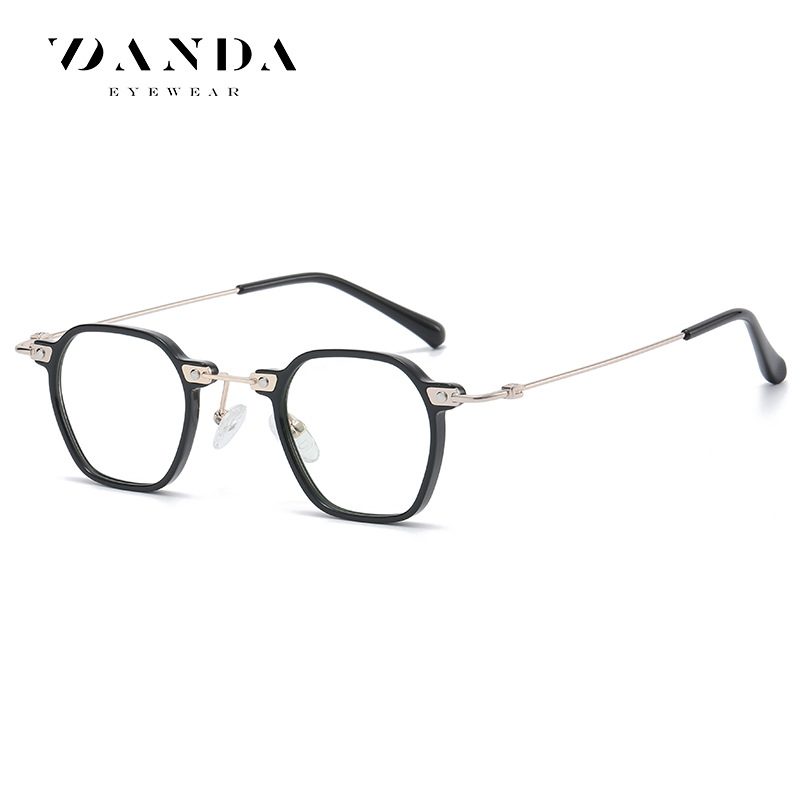 Comercio exterior nuevo anti-azul gafas de luz personalizada nicho miopía gafas marco TJ858 hombres y mujeres misma moda gafas lisas