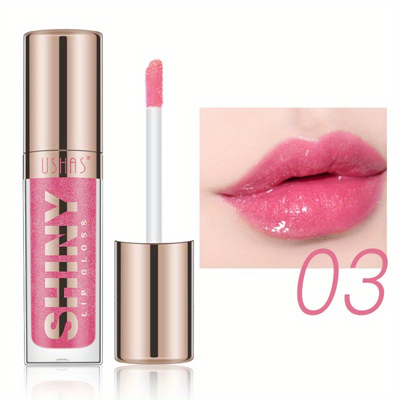 USHAS Europa y América Esmalte de labios de punto transfronterizo Lápiz labial Taza antiadherente Brillo de labios impermeable sin decoloración LG2494A