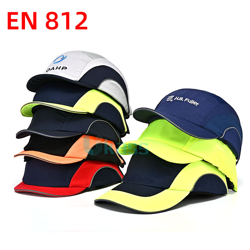 安防工程师室内做业劳保安全帽子 荧光绿显眼防撞防磕碰安全帽子