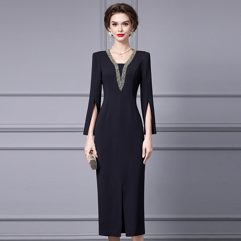 Zhili Fashionable Dress with Long Sleeves, Beautiful and High-End, Suitable for Important Occasions, New Model for 2026 Zhili Fashionable Dress with Long Sleeves, Beautiful and High-End, Suitable for Important Occasions, New Model for 2026