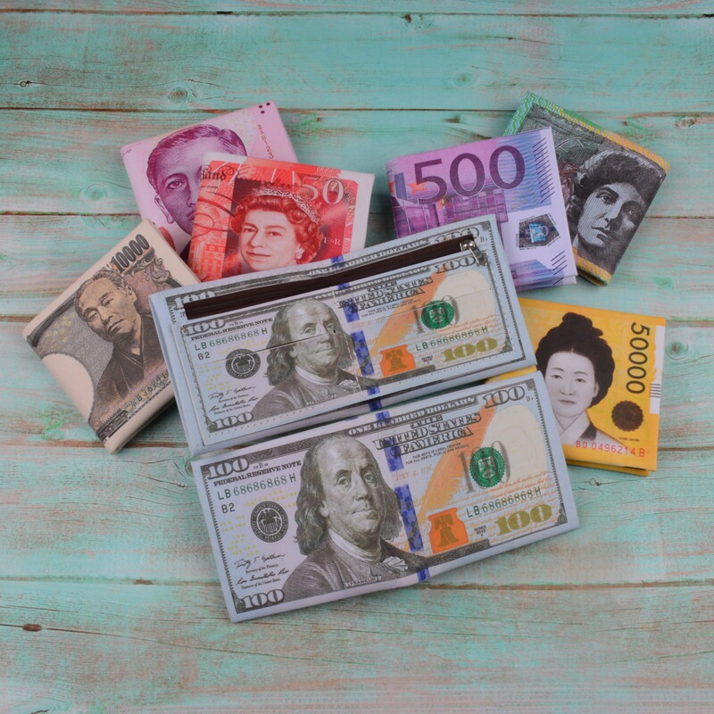 Wallet for Men, Cross-Border Creative Short Style with Dollar Bill Pattern, Imitation Banknote Wallet, Card Holder, in Stock Wallet for Men, Cross-Border Creative Short Style with Dollar Bill Pattern, Imitation Banknote Wallet, Card Holder, in Stock