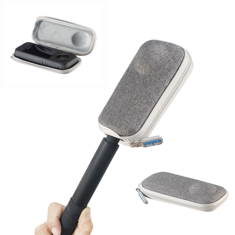 For Insta360 X4 panoramic camera bare metal bag crystal velvet portable storage bag 360 oneX2 X3 bag