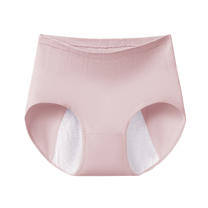 Ropa interior fisiológica, a prueba de fugas durante la menstruación, cintura alta, abdomen, entrepierna de algodón puro, antibacteriano y transpirable