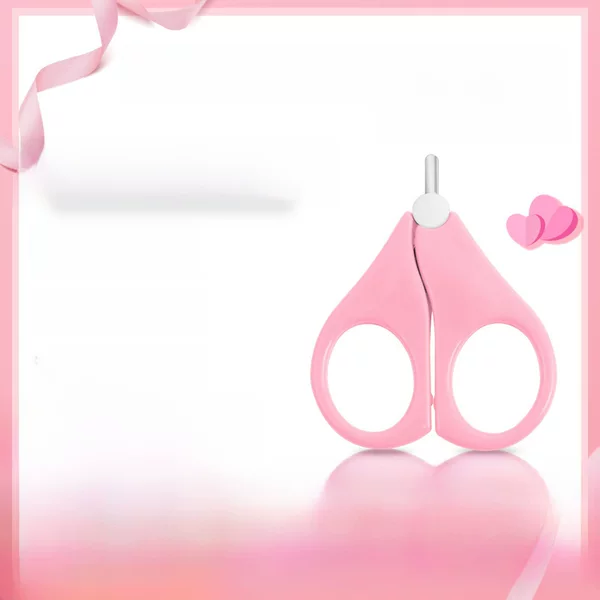 Baby Nail Scissors Stainless Steel Round Head Baby Nail Clippers Newborn Special Anti-Pinch Safety Care Scissors Wholesale