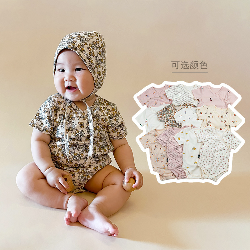 Wind Baby Summer Cotton Monk Clothes Jumpsuit Light Net Red Rompers Spring And Summer Baby Romper