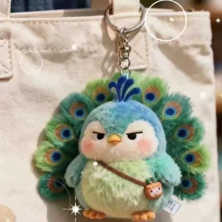 2026 Maillard Green Peacock Plush Toy Creative Cute Backpack Pendant with Cool Expression and High Aesthetic Value 2026 Maillard Green Peacock Plush Toy Creative Cute Backpack Pendant with Cool Expression and High Aesthetic Value