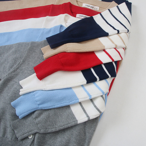 Children's sweater cardigan  trendy brand knitted boys and girls Japanese baby love cardigan small jacket cross-border exclusive supply