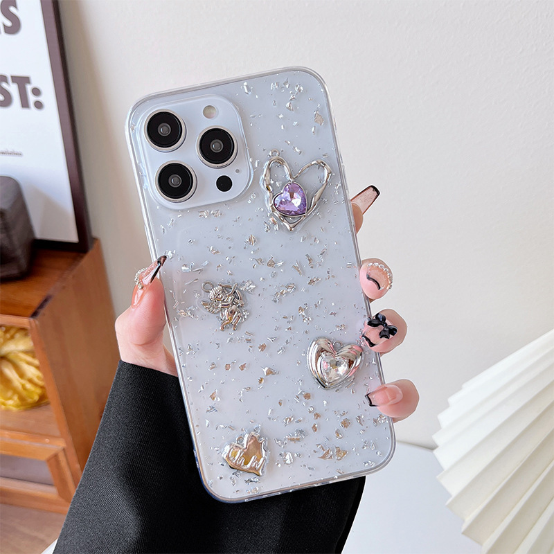 PC Material Heart Shape Pattern Modern Style Style Modern Style Heart Shape Pc   Phone Cases