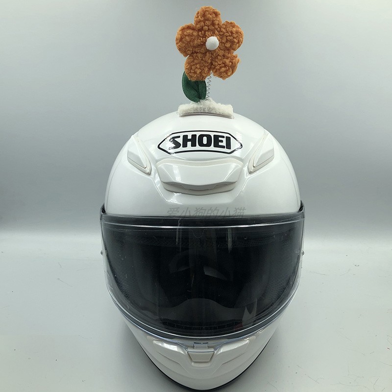 Motorcycle Helmet Decoration Swaying Sunflower Electric Car Ski Helmet Ears