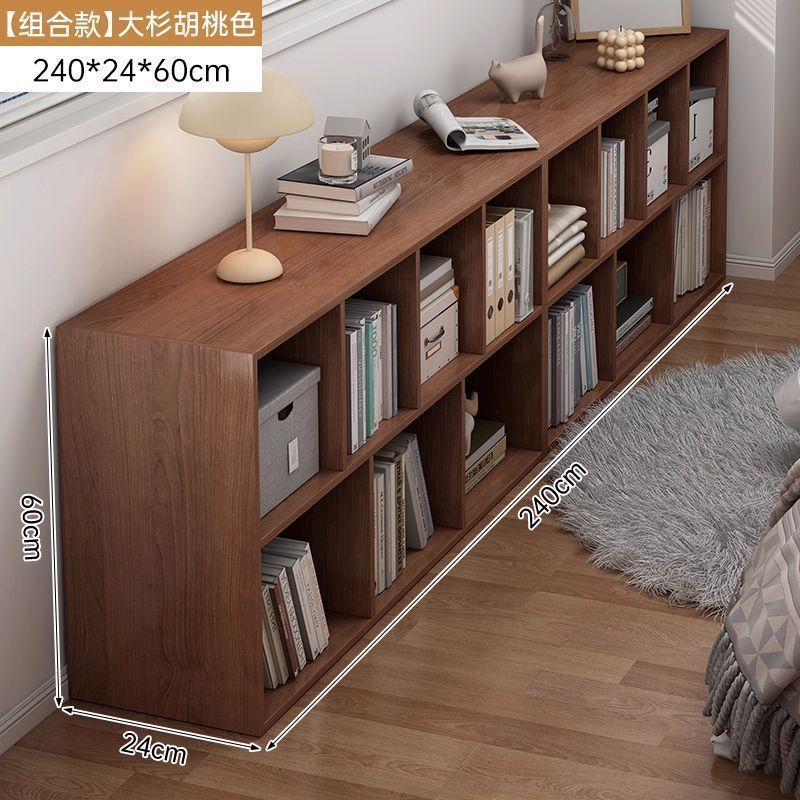 Стеллаж орех натуральный 80x24x60