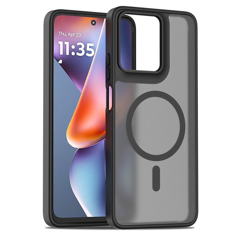 Suitable for Motorola g Power 2026 g 2026 g Stylus 5g Silver Shield Skin-Feel Magnetic Case