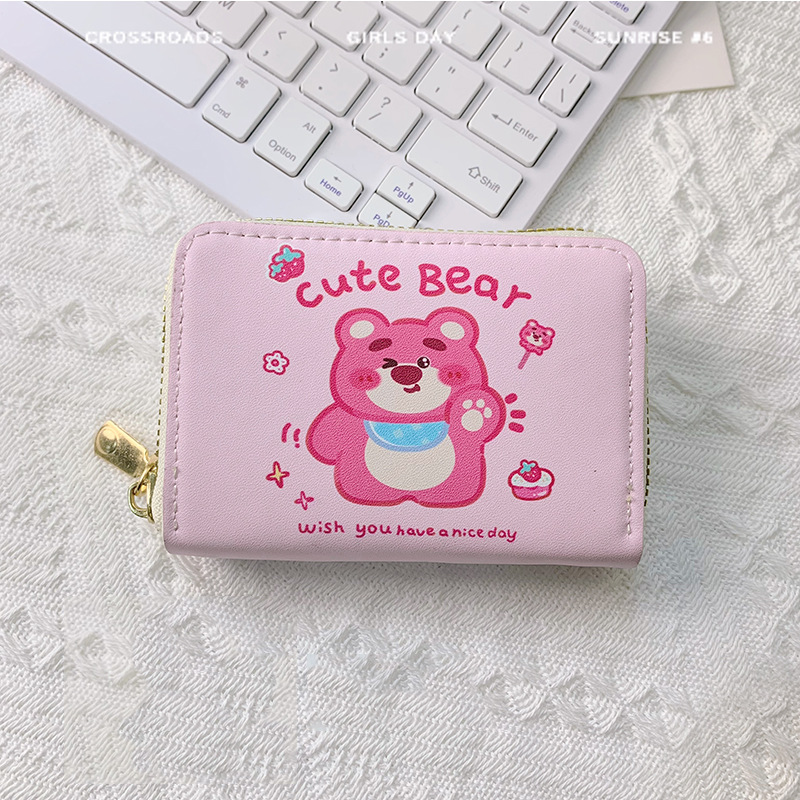 Titular de la tarjeta anti-desmagnetizante tarjeta bancaria linda de las mujeres tarjeta de crédito estudiante monedero multi-funcional multi-Tarjeta titular de la tarjeta de alta gama