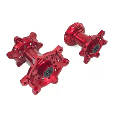 Modification Accessories Suitable for Kawasaki: Motorcycle wheel hub - a-set-of-front-and-rear-red-wheel-hubs