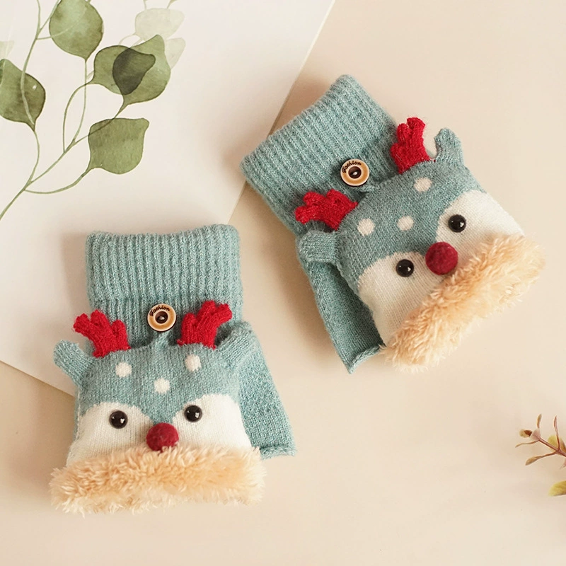 Детские варежки из трикотажа keep warm, без пальцев