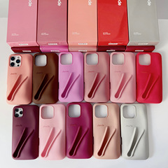 外国貿易に適した iPhone16Pro ヘイリーと同じスタイルの口紅リップグレーズリップグロスシリコン電話ケース Apple 17p 保護