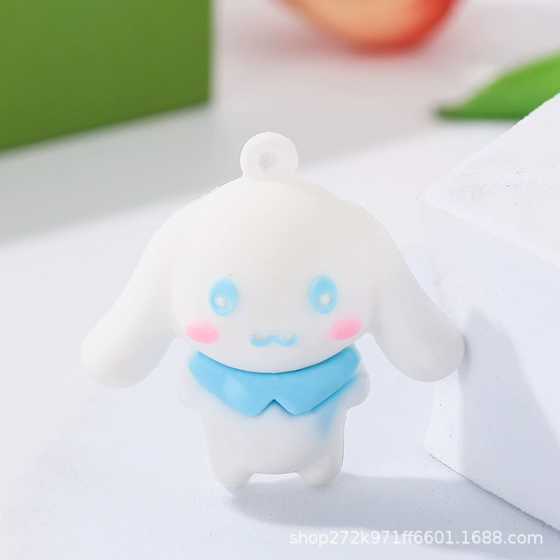 Ключница (Sanrio) кулон из силикона Kuromi, милый рождественский талисман, 3 × 1 × 4 см, assorted