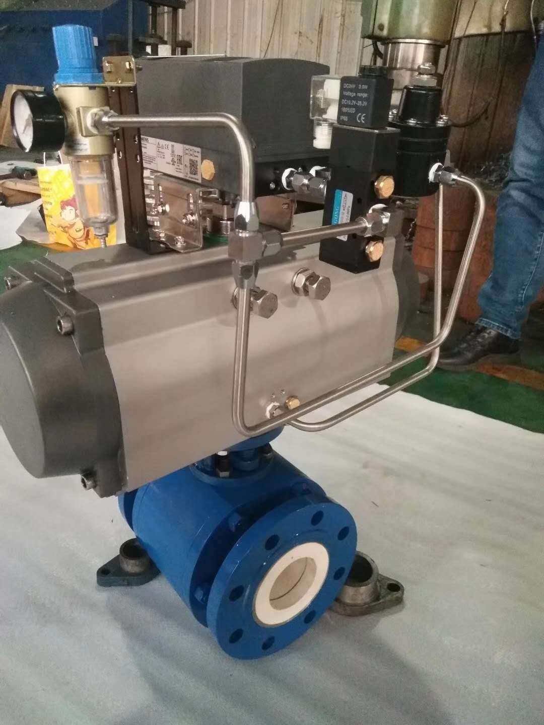 球阀 气动球阀 陶瓷球阀 气动陶瓷球阀 耐磨球阀 Q641TC 阀门维修