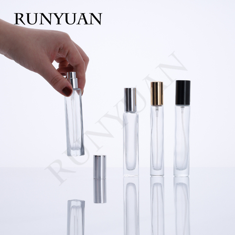 厂家批发现货10/15ml方卡圆卡香水瓶旅行式便携香水小样瓶