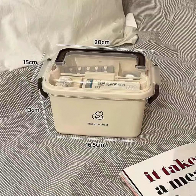 小药箱家庭装医药箱家用收纳盒大容量药品宿舍急救箱箱|undefined