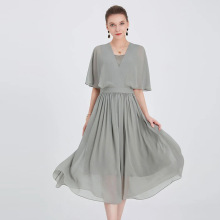 一手货源【佳人苑】品牌专柜撤柜！流动哲学高级感收腰连衣裙25夏