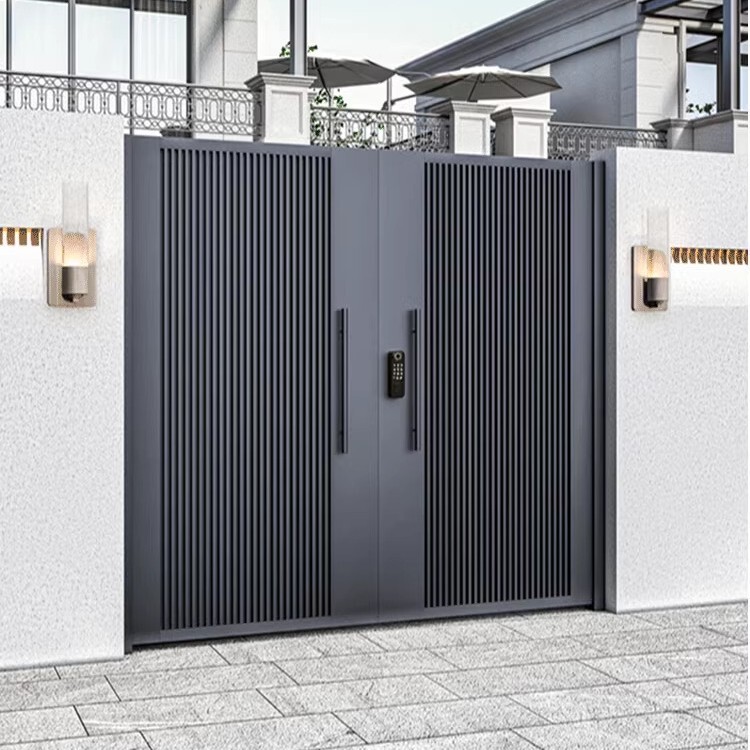 New Chinese-Style Aluminum Courtyard Gate Entrance Door for Villas, Rural Yards, Home and Commercial Use, Customizable Courtyard Design New Chinese-Style Aluminum Courtyard Gate Entrance Door for Villas, Rural Yards, Home and Commercial Use, Customizable Courtyard Design