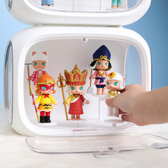 泡泡瑪特展示盒盲盒架子收納手辦娃娃樂高模型透明防塵櫃亞克力