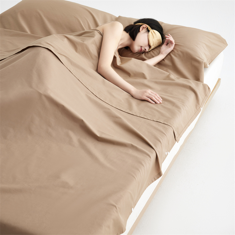 여행용 침낭 - 밀크 커피 컬러