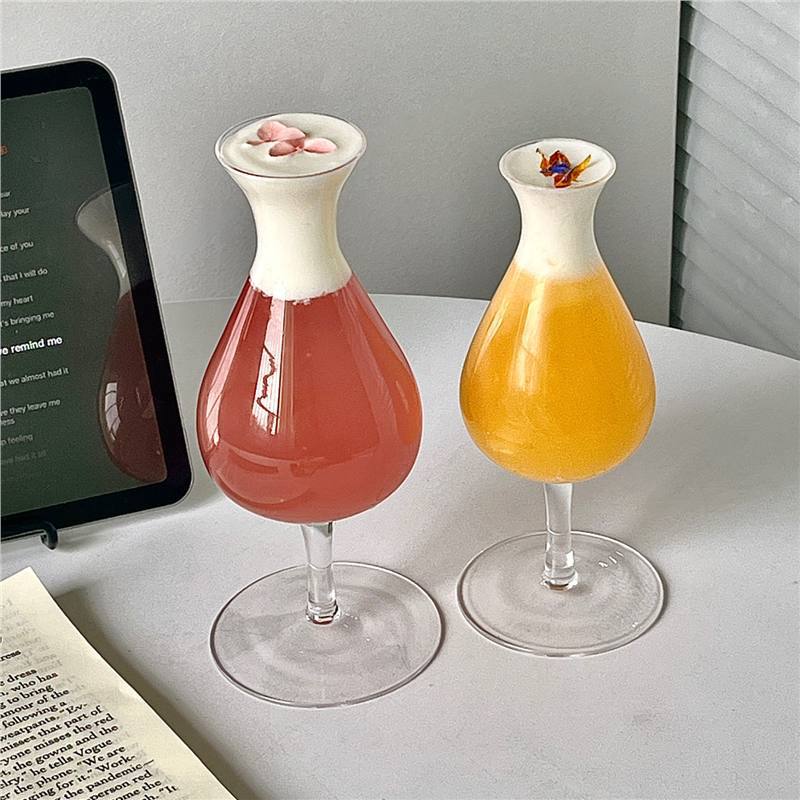 Vintage Tulip High Pies New Tea Wine Cup Creativity High Value Taste Cup Cocktail Glass