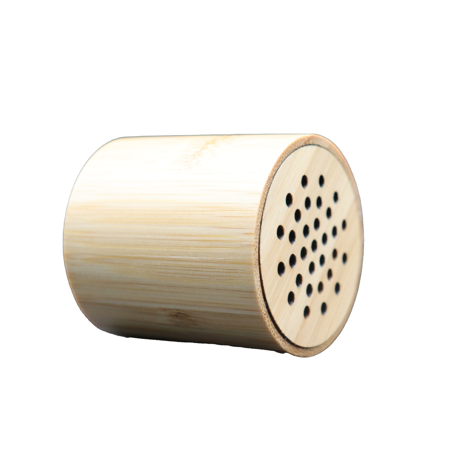 New original ecological bamboo round Bluetooth speakers, new bamboo quality new materials Bluetooth audio 5