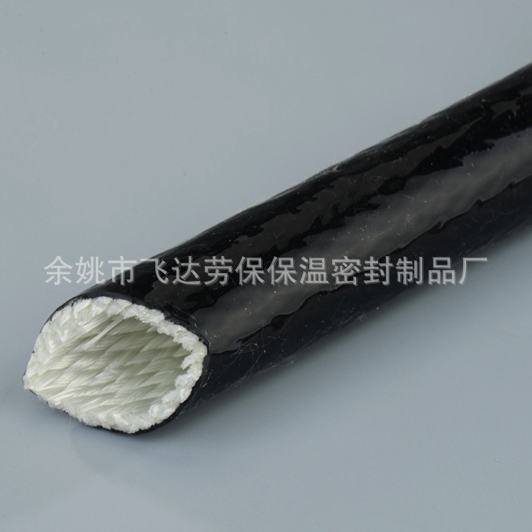 厂价供应玻璃纤维硅胶套管 耐热绝缘套管 玻璃纤维套管